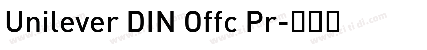 Unilever DIN Offc Pr字体转换